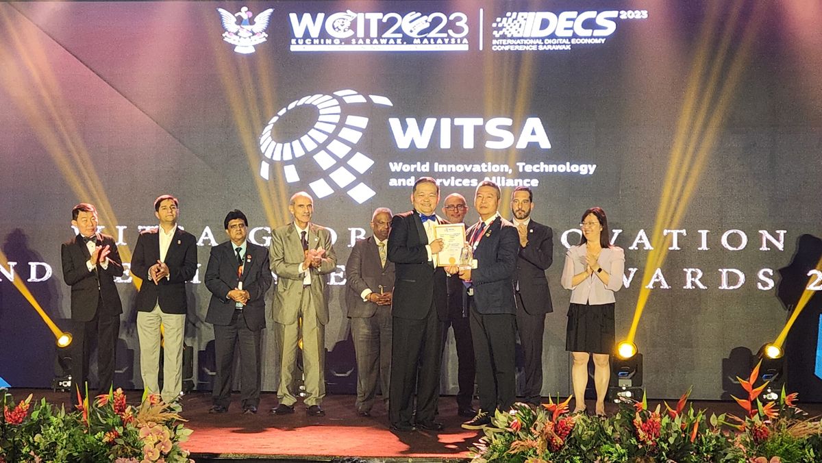 New Taipei City participated in the 2023 Global Innovation and Tech Excellence Awards held by WITSA and won the first prize of the 